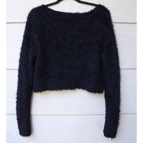 Urban Outfitters Sweaters - Fuzzy Black Sweater